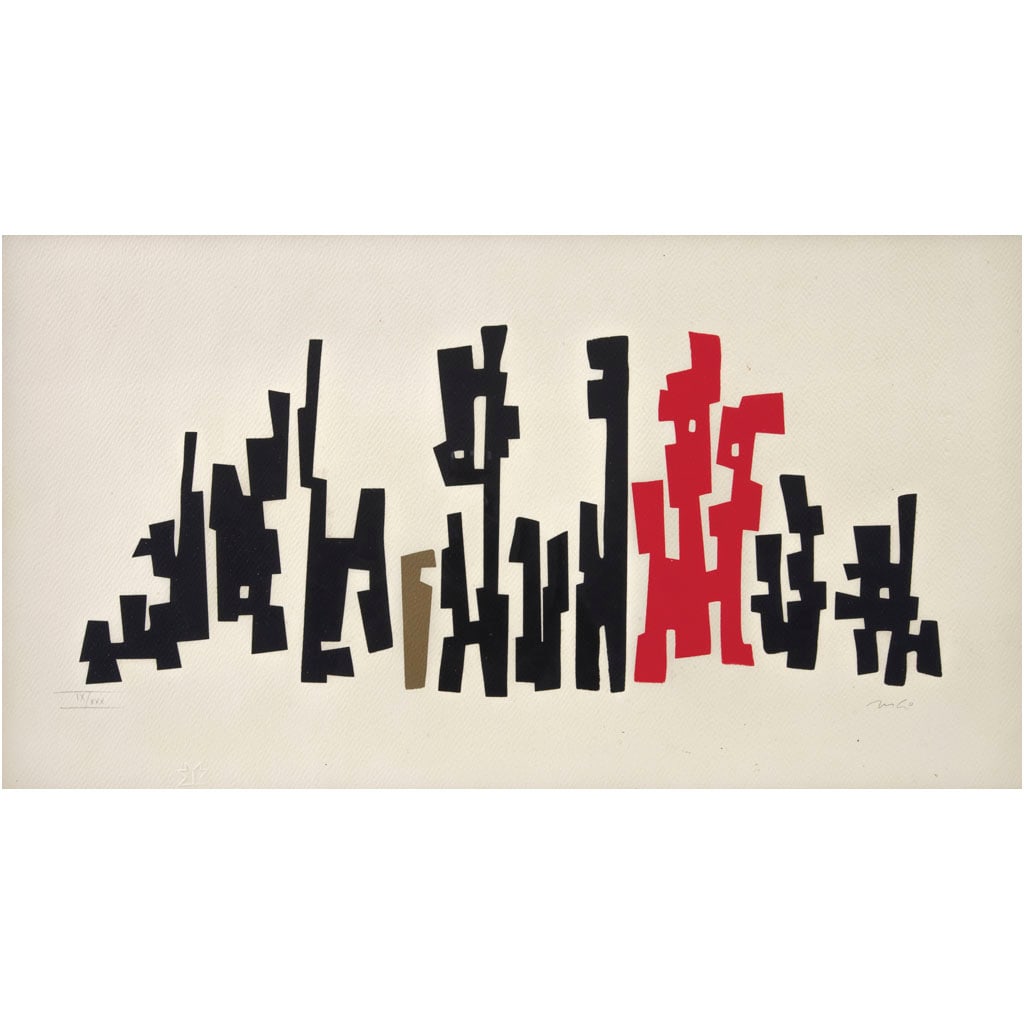 MATHIAS GOERITZ. Sin título. Firmada. Serigrafía IX / XXX. 30.5 x 56 cm medidas totales (1 of 1)