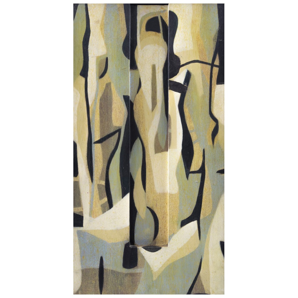 GABRIEL MACOTELA. Sugerencias. Sin firma. Mixta sobre madera. 76.5 x 40 cm. Con certificado. (1 of 1)