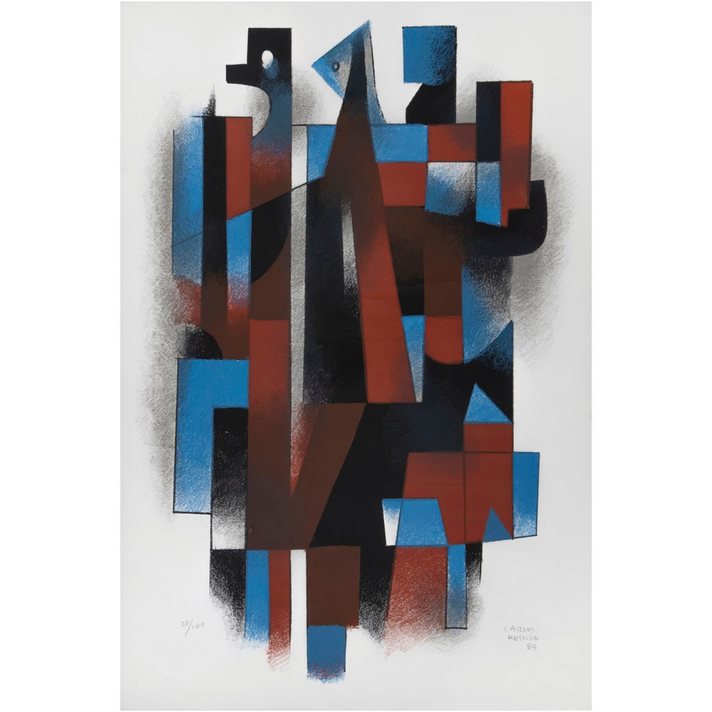 CARLOS MÉRIDA. Sin título. Firmada y fechada 84. Serigrafía 20 / 100. 56 x 38 cm medidas totales (1 of 1)