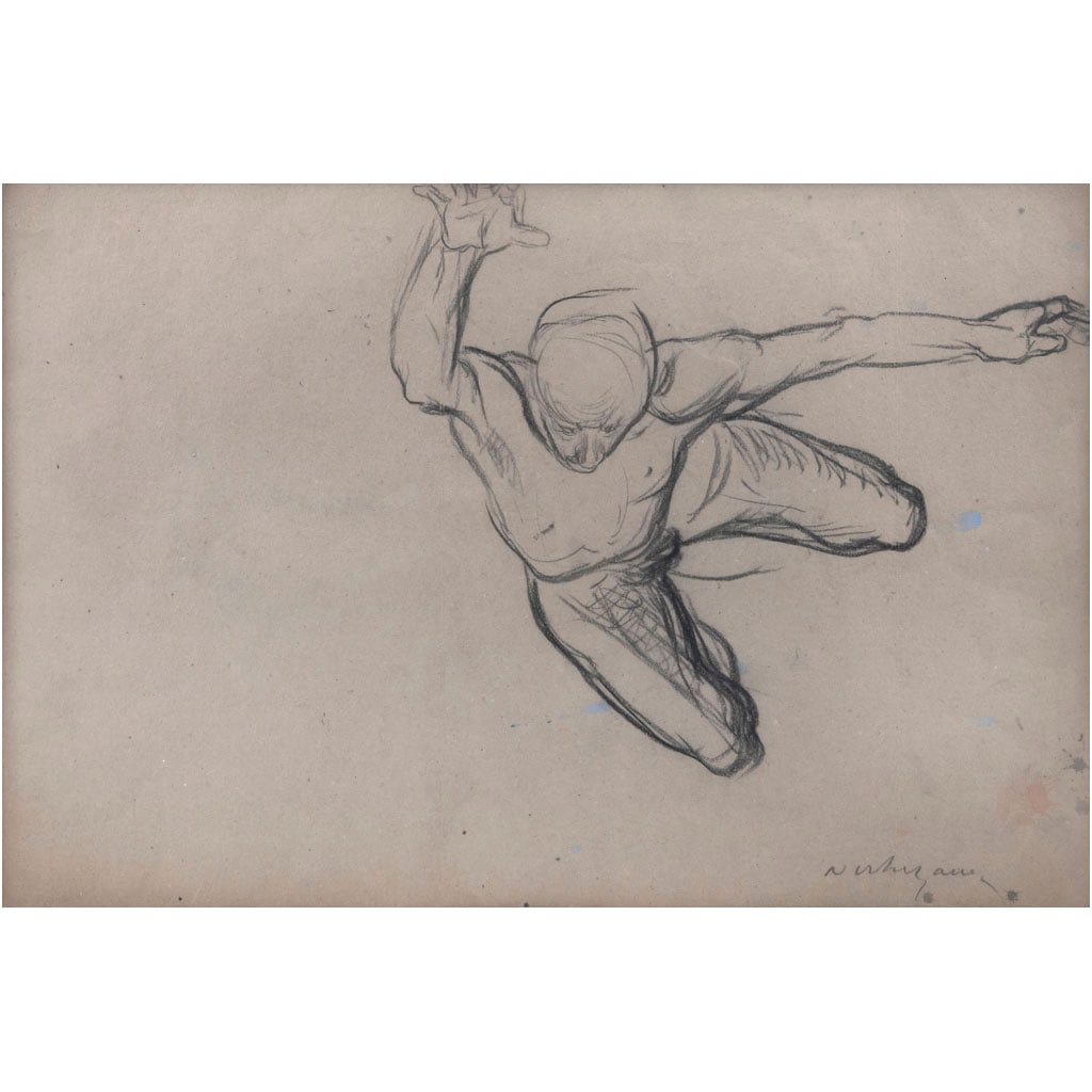 LUIS NISHIZAWA. Sin título. Firmado. Carboncillo sobre cartoncillo. 46.5 x 68.5 cm (1 of 1)