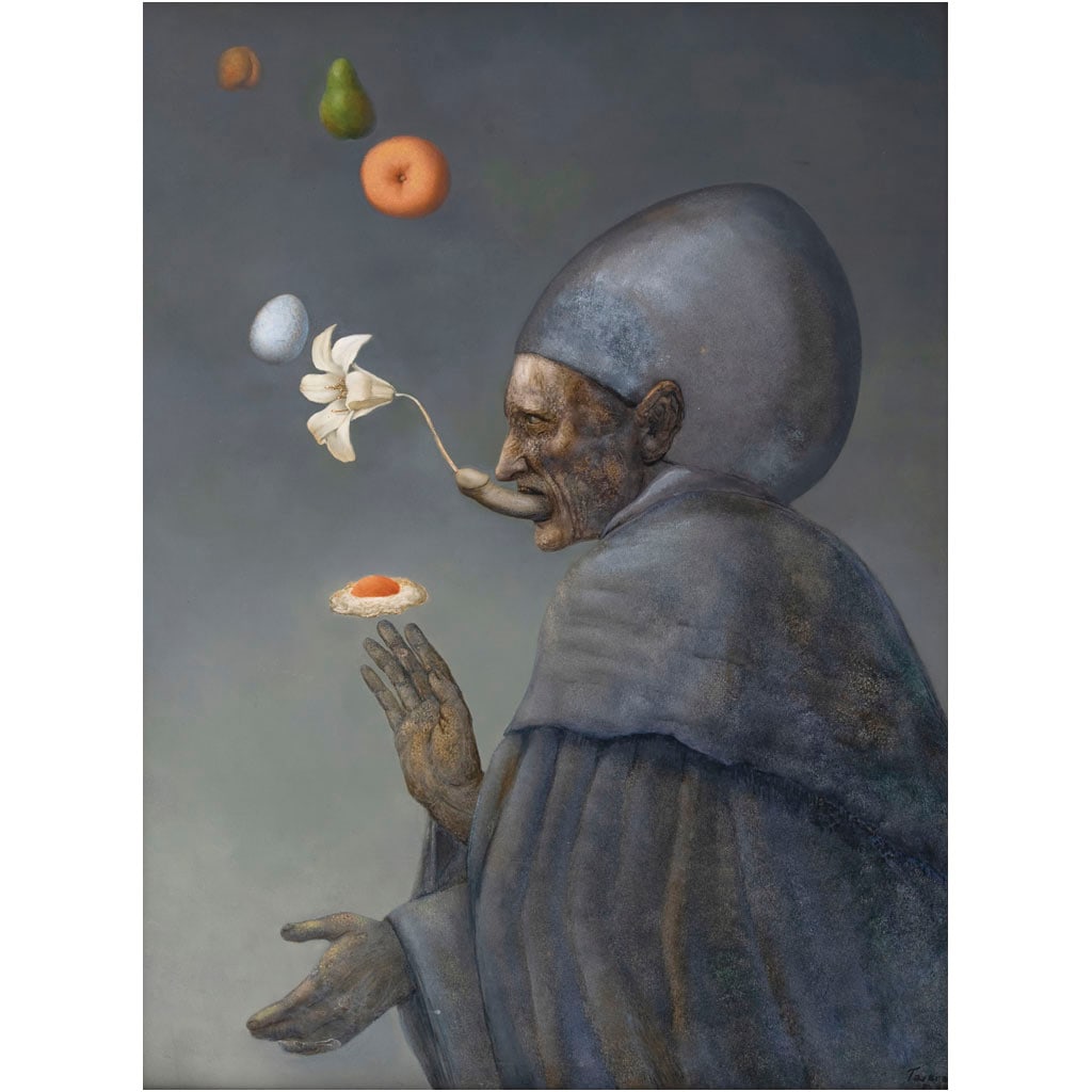 ADRI?N TAVERA. Sin título. Firmado. Óleo sobre masonite. 80 x 57 cm (1 of 1)