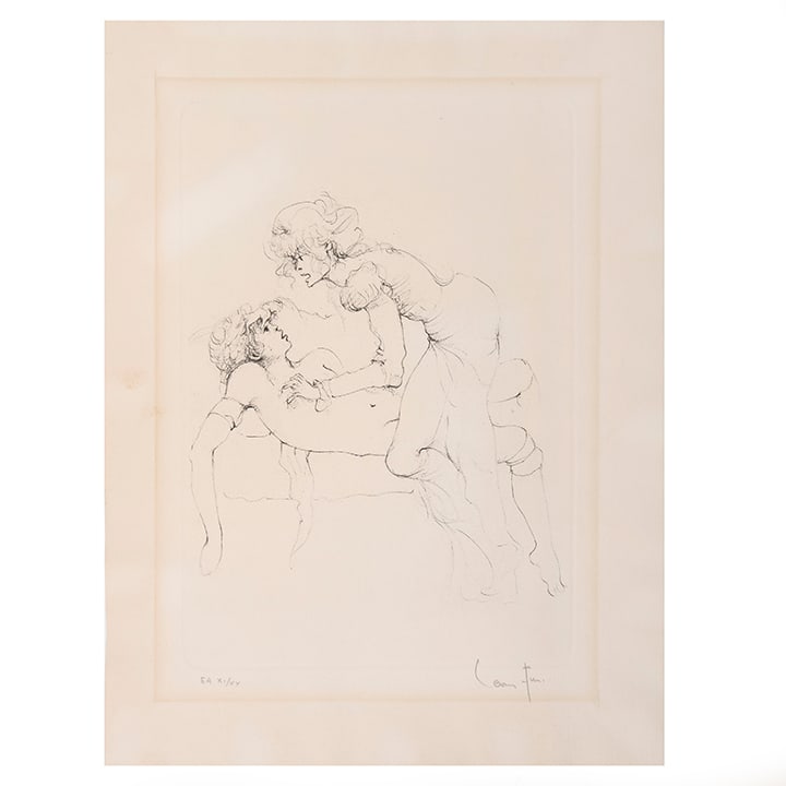 LEONOR FINI. Sin título, del portafolio Monsieur Vénus by Rachilde. Firmado. Grabado al aguafuerte (1 of 1)