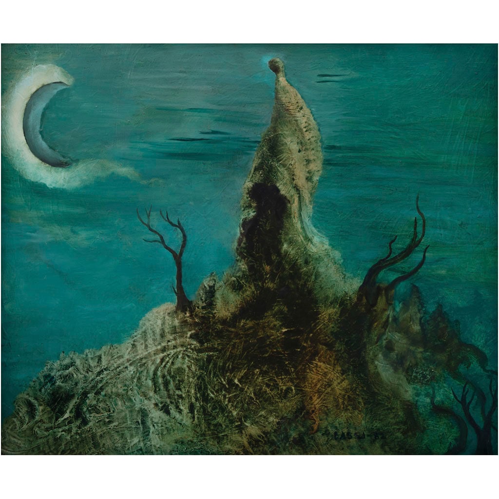 SOF?A BASSI. Hacia mi casa / Mi casa me llama. Firmado y fechado 82. Óleo sobre masonite. 54 x (1 of 1)