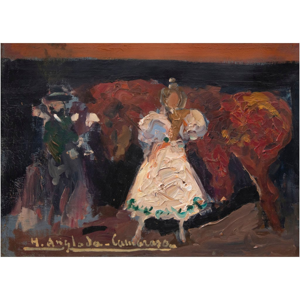 HERMENEGILDO ANGLADA CAMARASA. Sin título. Firmado. Óleo sobre tela. 25.5 x 35 cm (1 of 1)