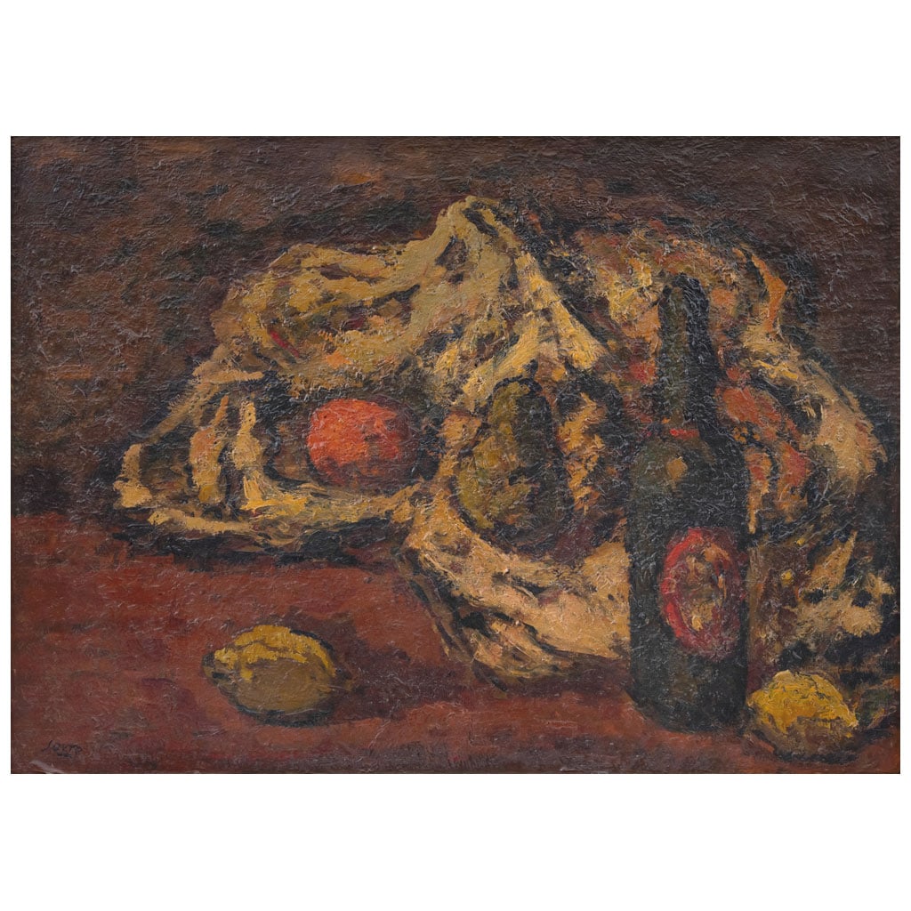 ARTURO SOUTO. Sin título. Firmado al frente. Firmado y fechado 1943 al reverso. Óleo sobre tela. (1 of 1)