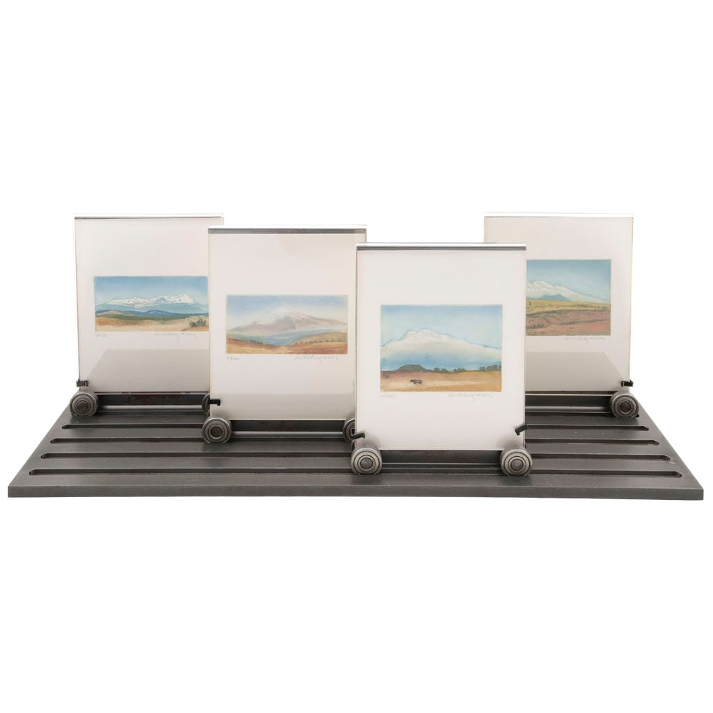 LUIS NISHIZAWA y LAURA ALMEIDA. Quecosahedro. Firmados. Arte objeto: grabados doble vista (1 of 2)