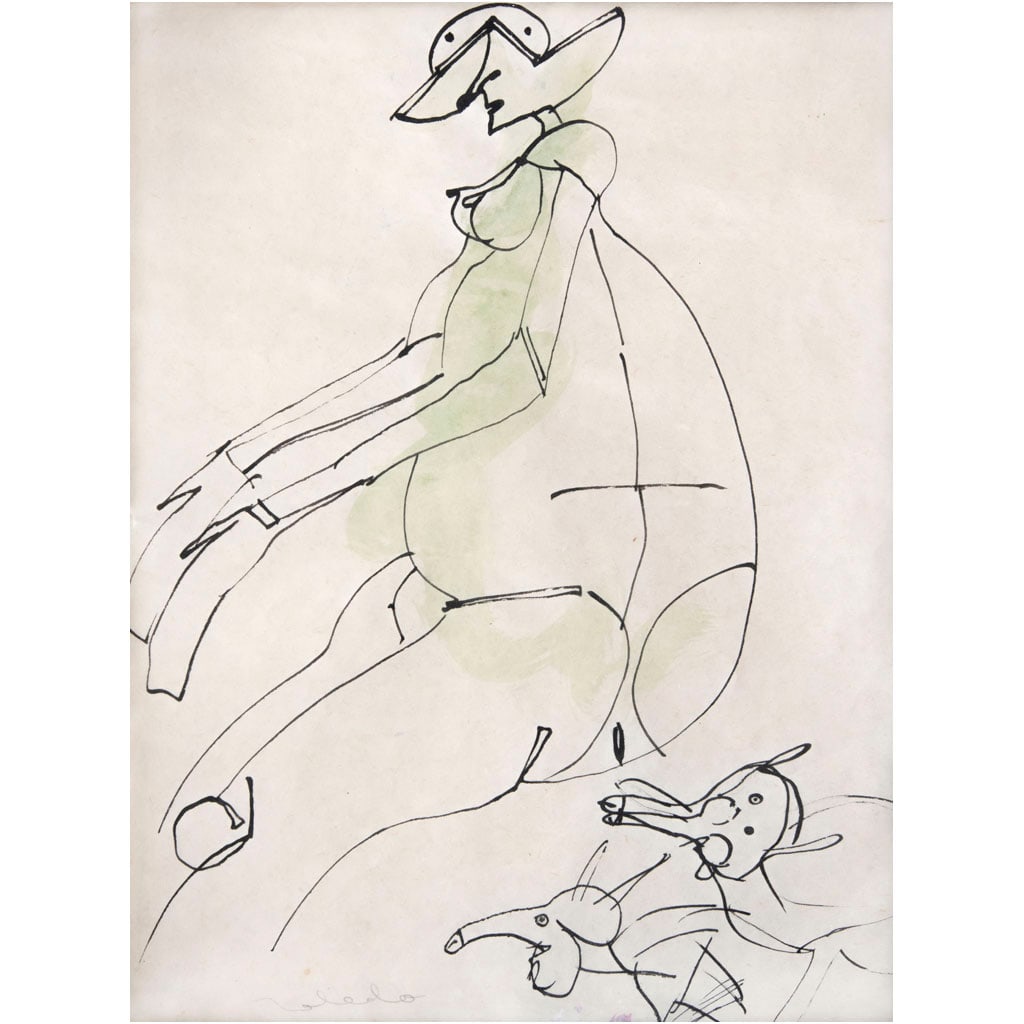 FRANCISCO TOLEDO. Sin título. Firmada. Tinta sobre papel. 25.5 x 19.5 cm (1 of 1)