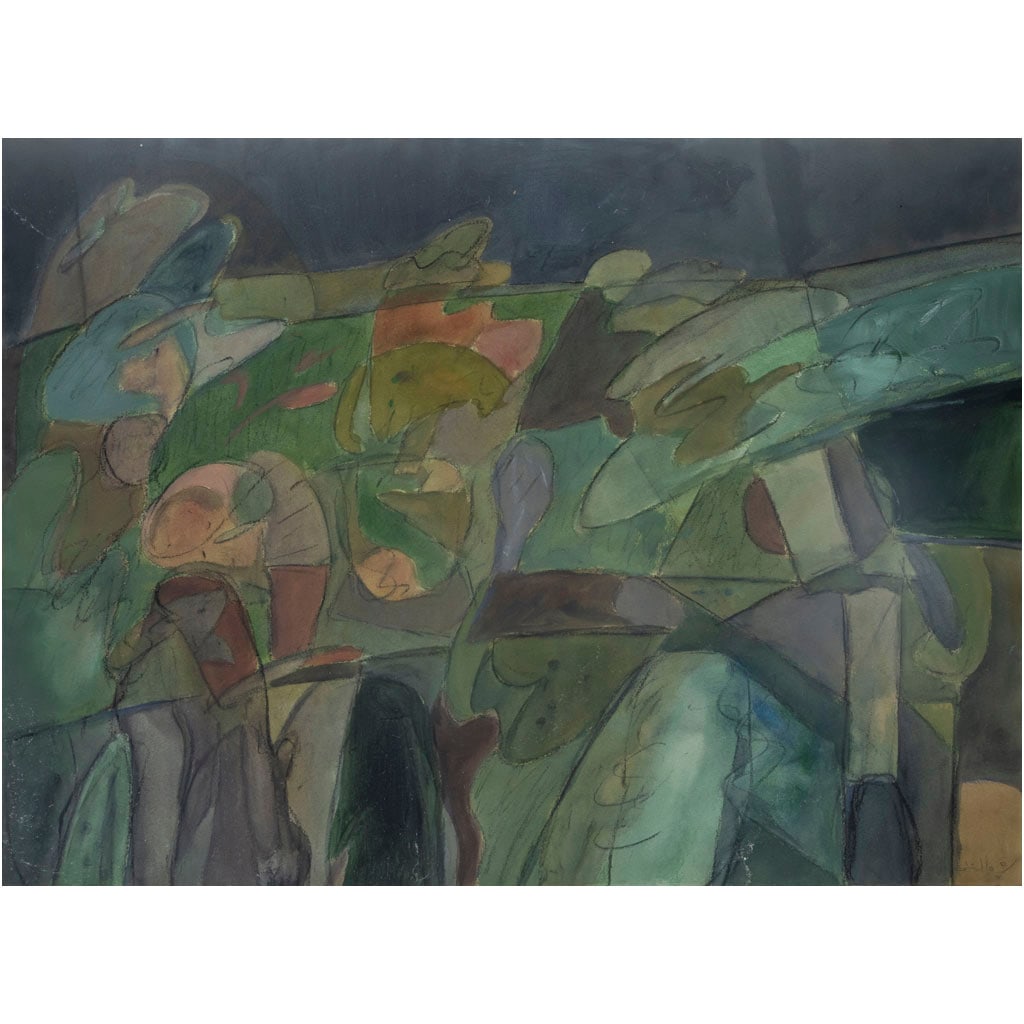 GILDA CASTILLO. Sin título. Firmada y fechada 80. Acuarela sobre papel. 56 x 77 cm (1 of 1)