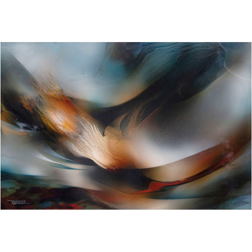 LEONARDO NIERMAN. Nacimiento de la luz. Firmado. Acrílico sobre masonite. 40 x 60 cm (1 of 1)