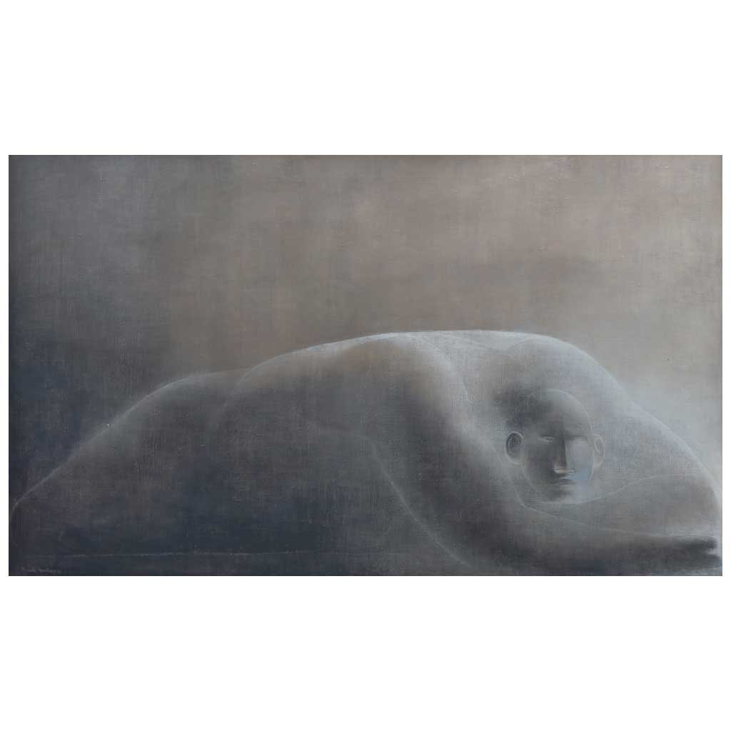 RICARDO MART?NEZ. Hombre en reposo. Firmado y fechado 60. Óleo sobre tela. 90 x 150 cm. LOTE CON (1 of 1)
