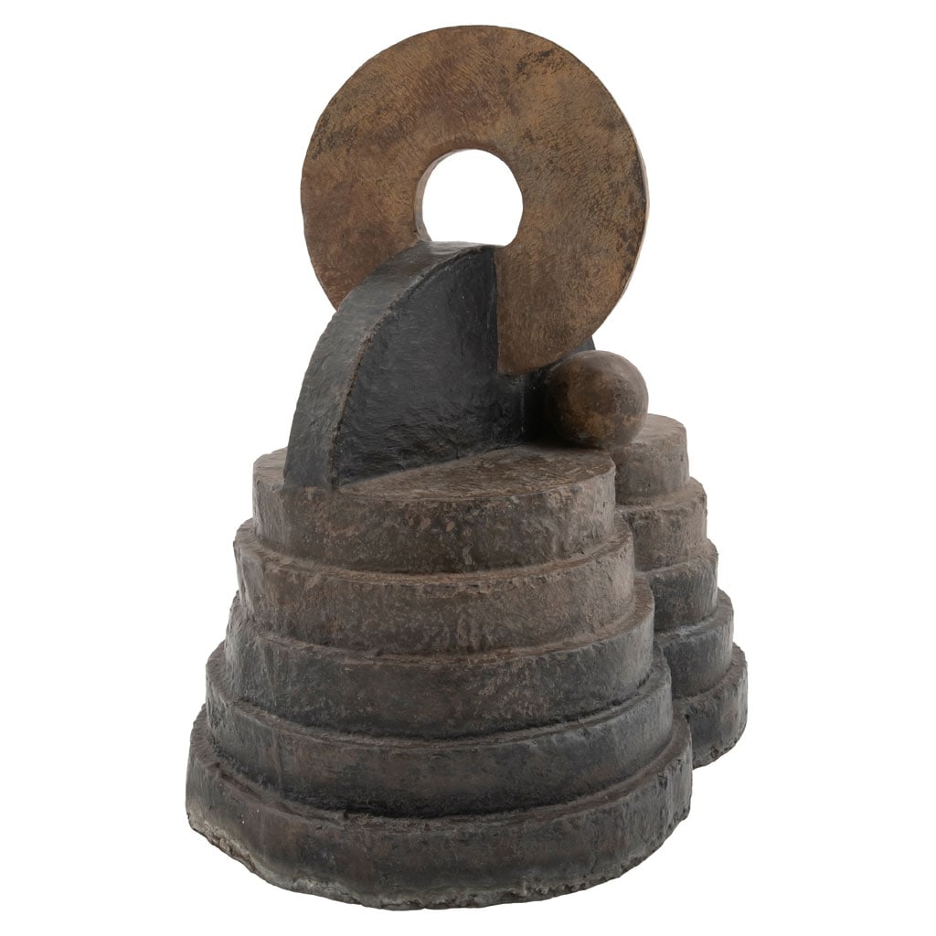 VICENTE ROJO. Volcán despierto 5, de la serie Volcanes. Firmada. Escultura en bronce 4 / 6. 54.5 x (1 of 8)