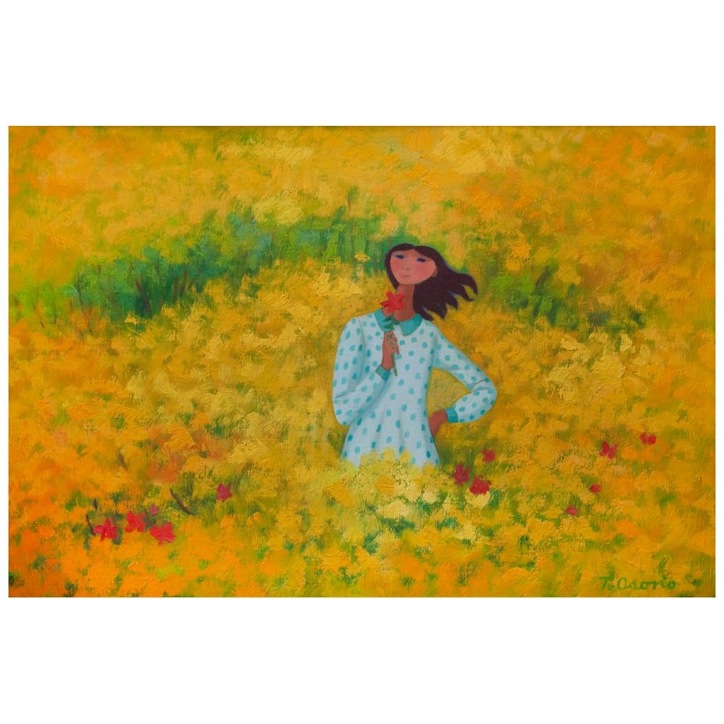 TRINIDAD OSORIO. Sin título. Firmado. Óleo sobre tela. 30 x 45 cm. Con carta de certificación. (1 of 1)