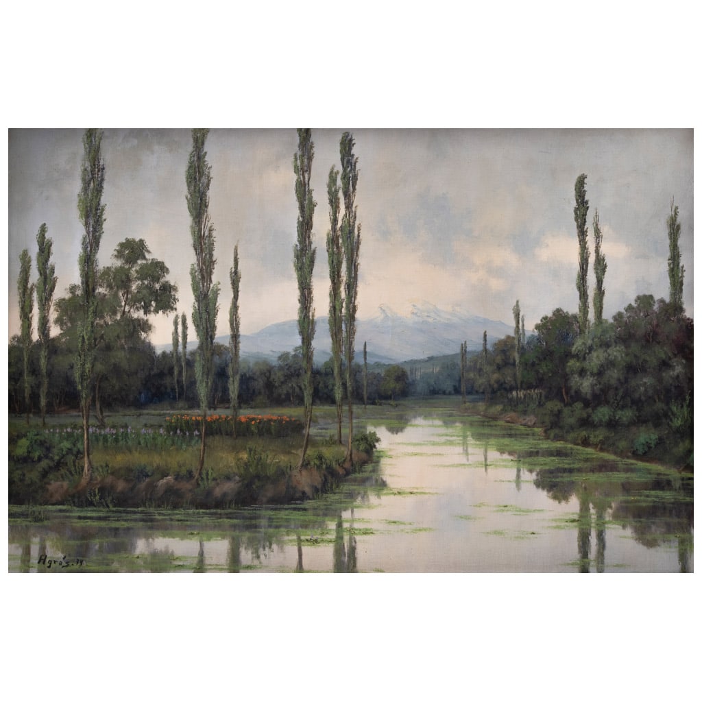JOSÉ FRANCISCO AGRÓS. Sin título. Firmado y fechado 74. Óleo sobre tela. 50 x 75 cm (1 of 1)