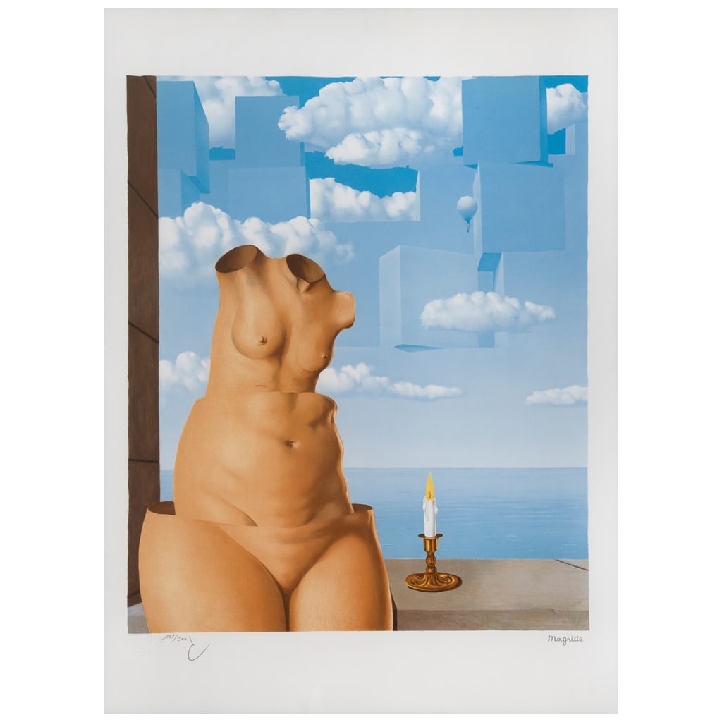 RENÉ MAGRITTE. La Folie des Grandeurs II (Megalomania). Firma estampada. Litografía 198 / 300, (1 of 1)