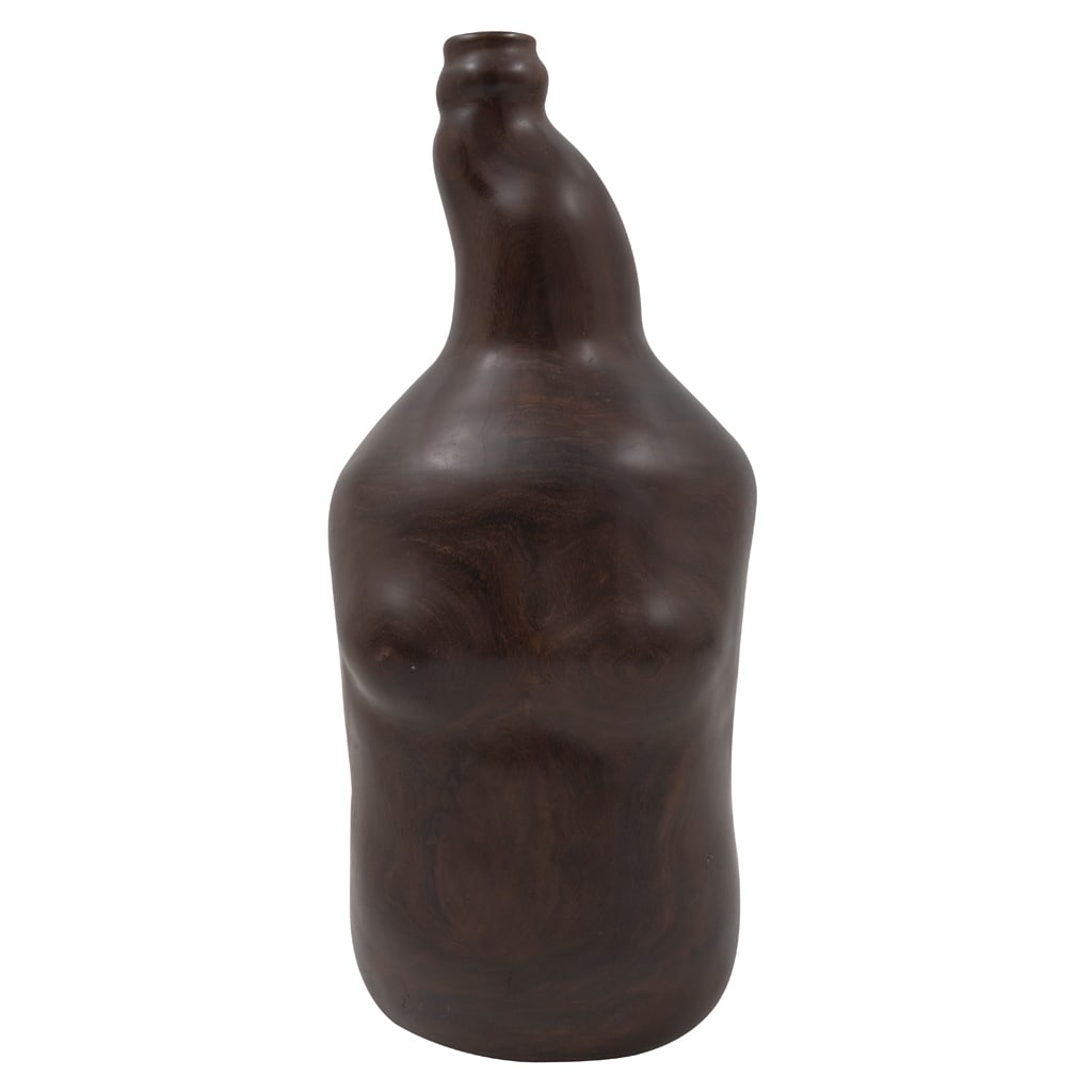 MASARU GOJI. Botella. Firmada y fechada 86. Escultura en talla de madera. 35.5 x 17 x 18.5 cm (1 of 5)