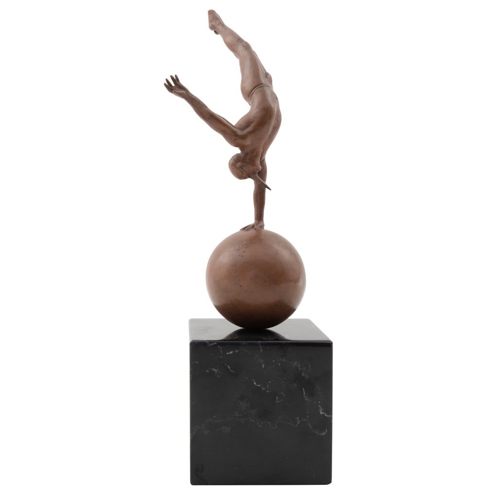 JORGE MAR?N. Boceto Equilibrista en un brazo. Firmada. Escultura en bronce 3 . 40 en base de (1 of 7)