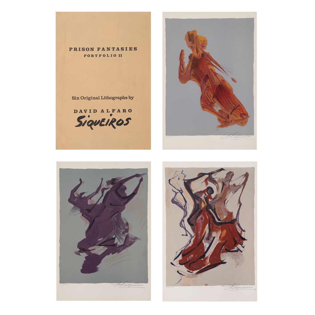 DAVID ALFARO SIQUEIROS. De la suite Prison fantasies Portafolio I y II. Firmadas. Litografías (1 of 7)