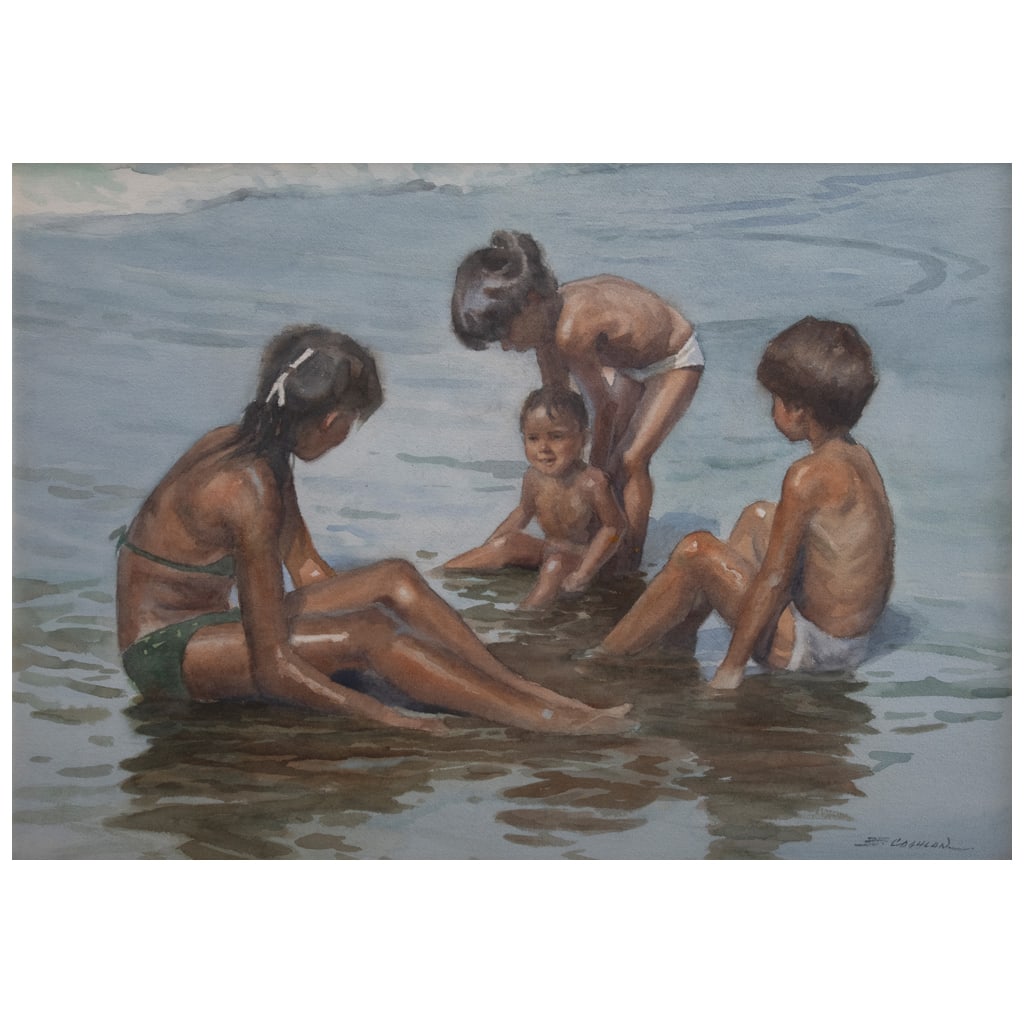 EDGARDO COGHLAN. Sin título. Firmada Acuarela sobre papel. 50 x 70 cm (1 of 1)