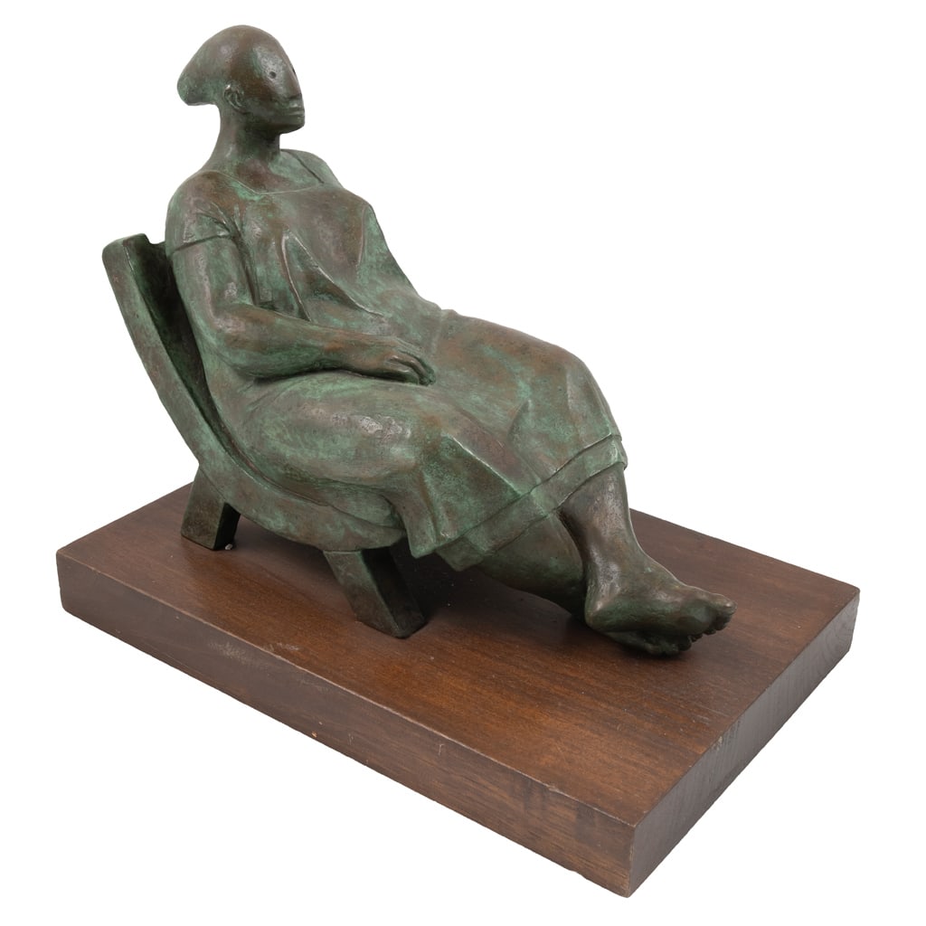 FERNANDO CASTRO PACHECO. El butaque. Firmada y fechada 73. Escultura en bronce sin número de tiraje (1 of 5)