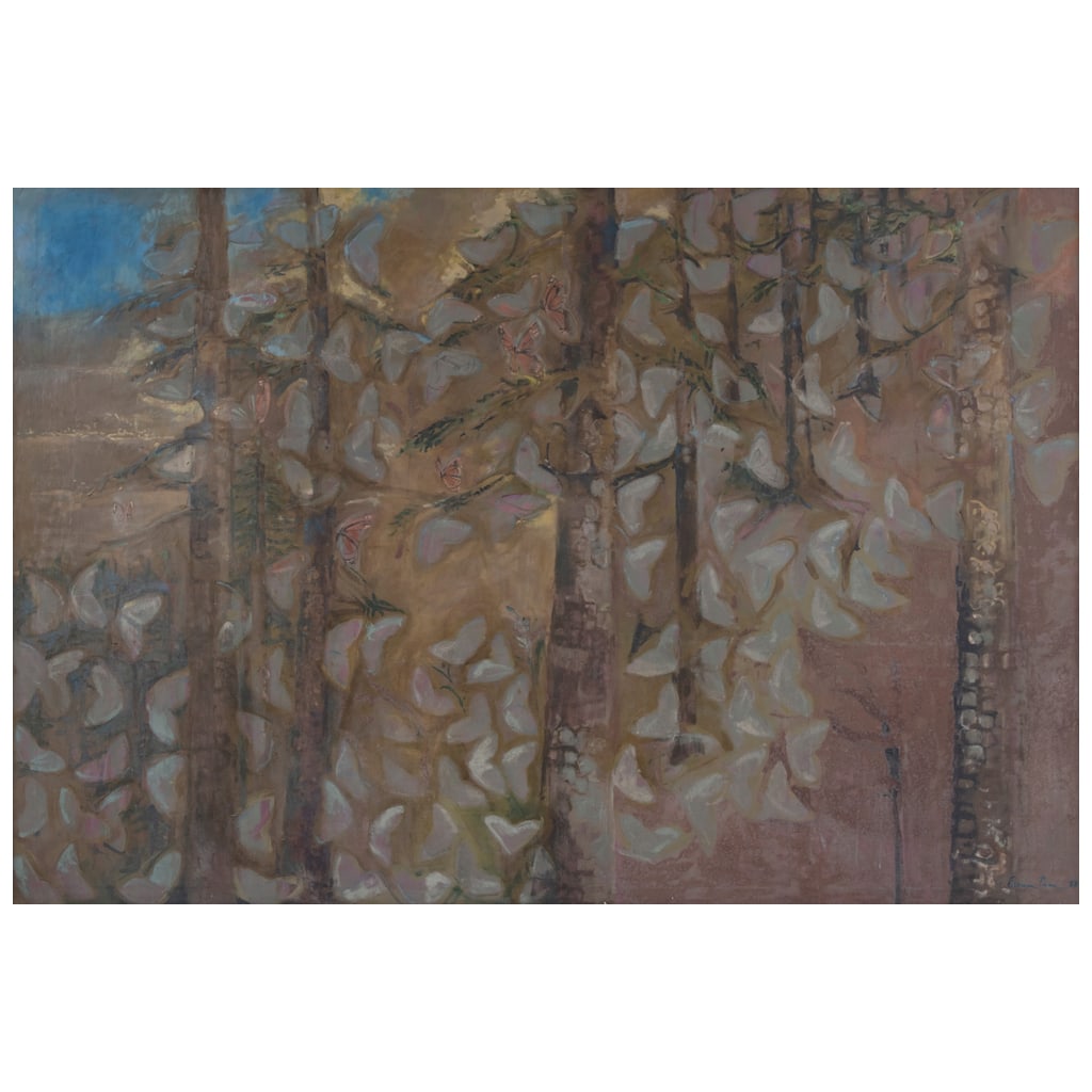 CARMEN PARRA. Sin título. Firmado y fechado 87. Óleo sobre tela. 162 x 241 cm (1 of 1)