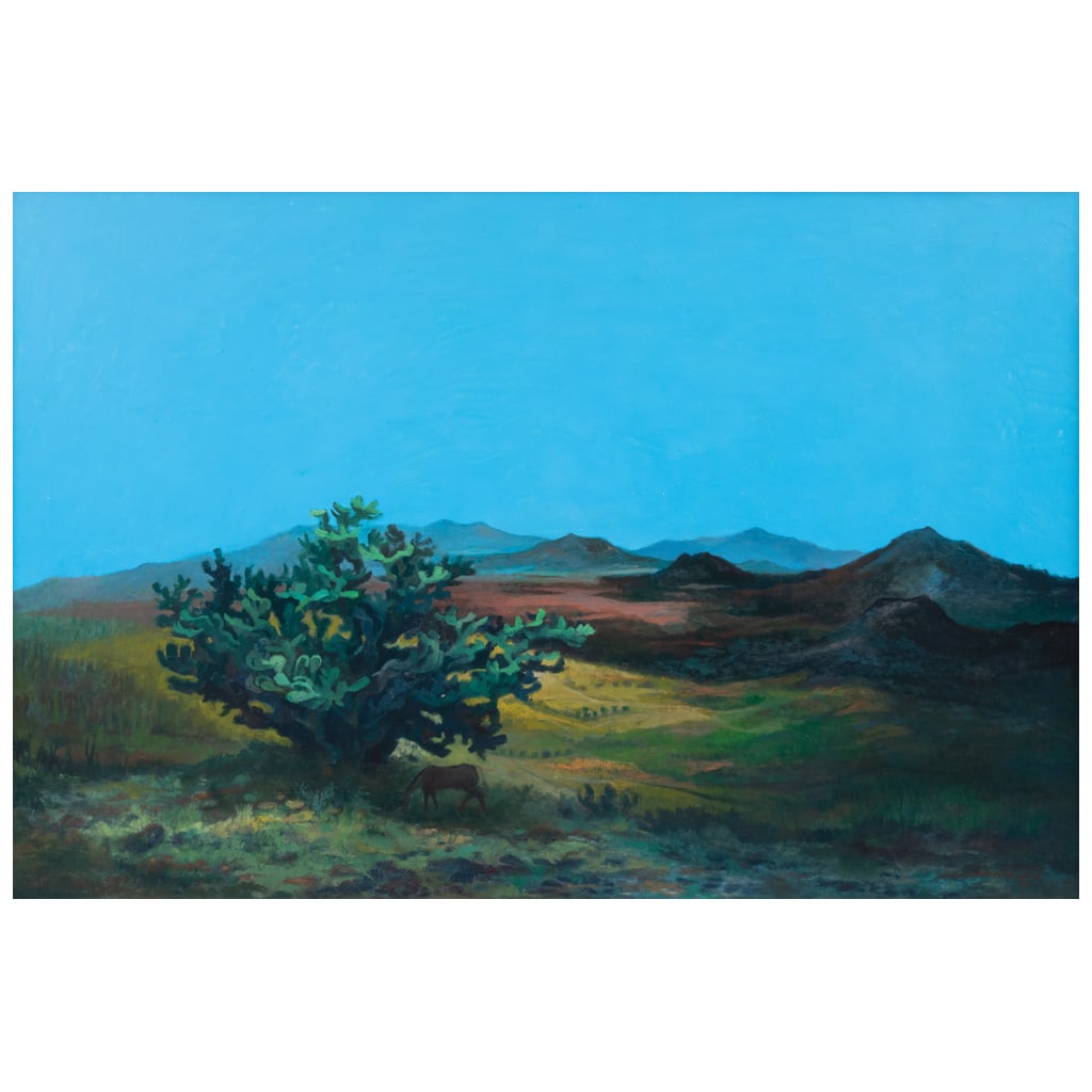 ANTONIO RAM?REZ. Sin título. Firmado y fechado 80. Óleo y acrílico sobre madera. 80 x 120 cm (1 of 1)