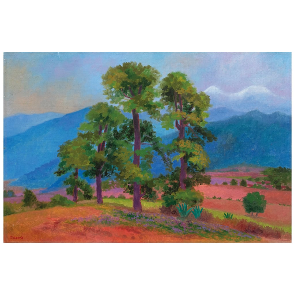 TRINIDAD OSORIO. Sin título. Firmado. Óleo sobre tela. 50.5 x 75 cm (1 of 1)