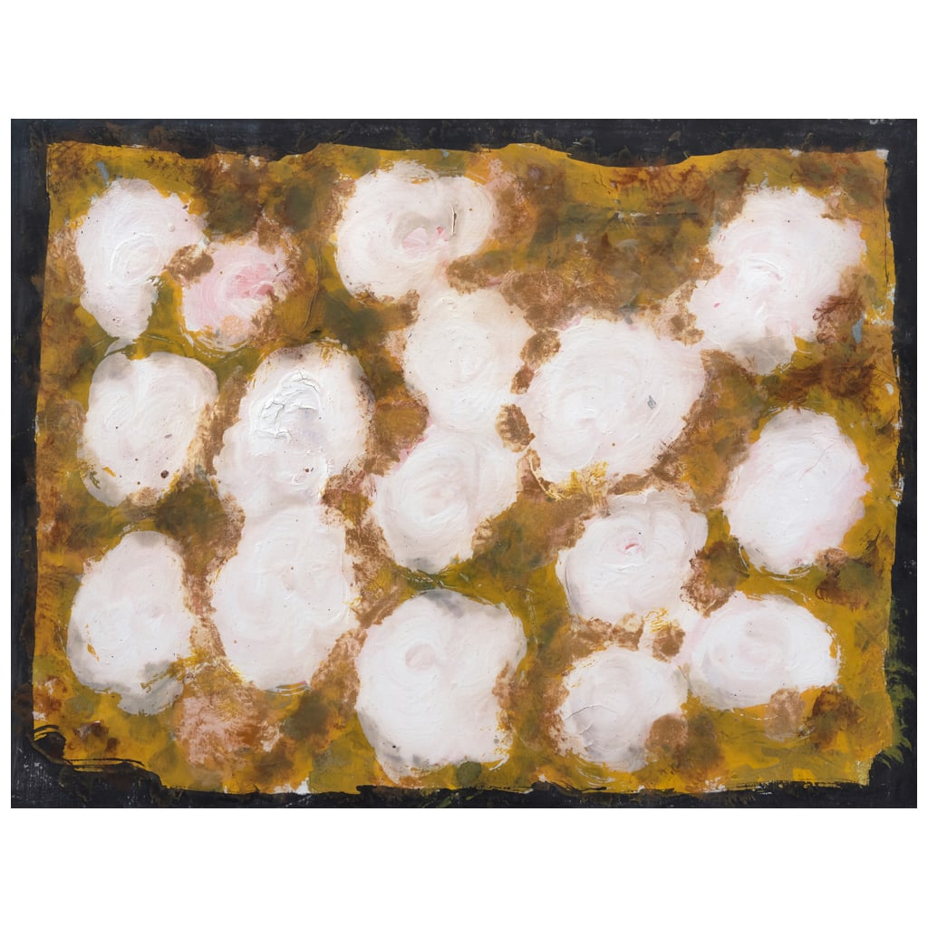 CHUCHO REYES. Bouquet. Sin firma. Temple sobre cartón. 44 x 56 cm. Con documento (1 of 1)