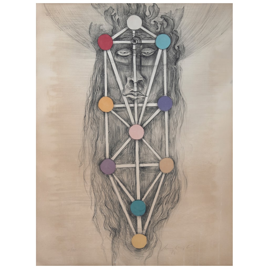 LEONORA CARRINGTON. Janan, de la carpeta El Dybbuk. Firmada y fechada 74. Litografía 31/100. 62 x (1 of 1)