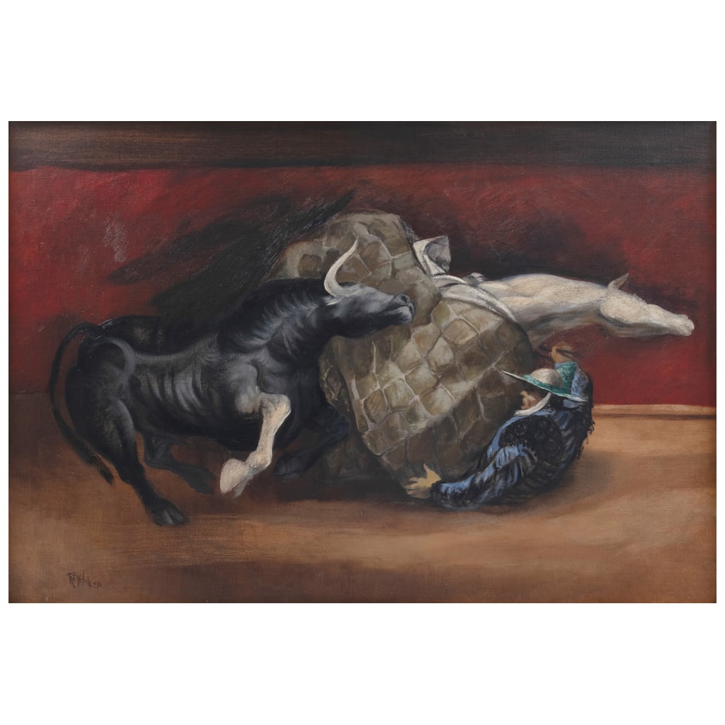 JOSÉ REYES MEZA. Tumbo. Firmado. Óleo sobre tela. 63 x 92 cm (1 of 1)