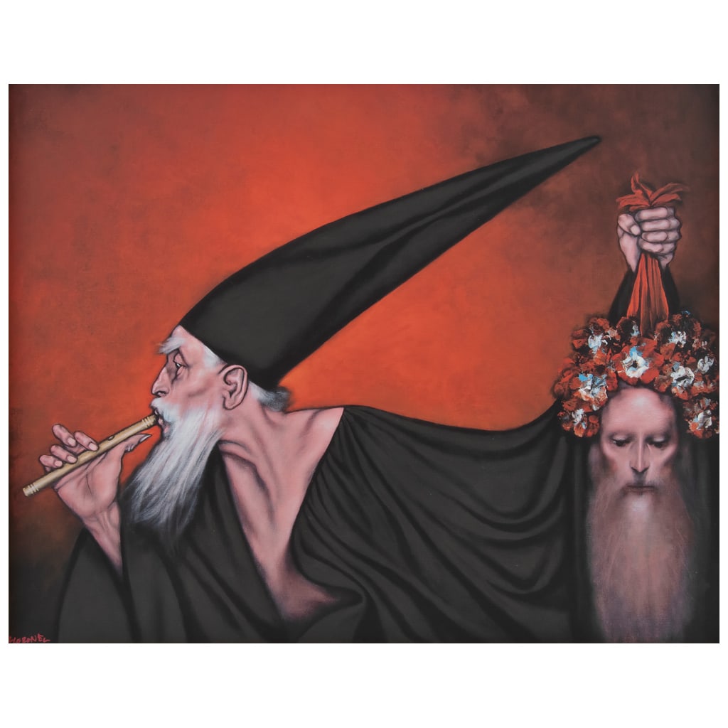 RAFAEL CORONEL. Minueto al Santiago (Saint James), 2008. Firmado. Giclée sobre tela. 80 x 100 cm (1 of 1)