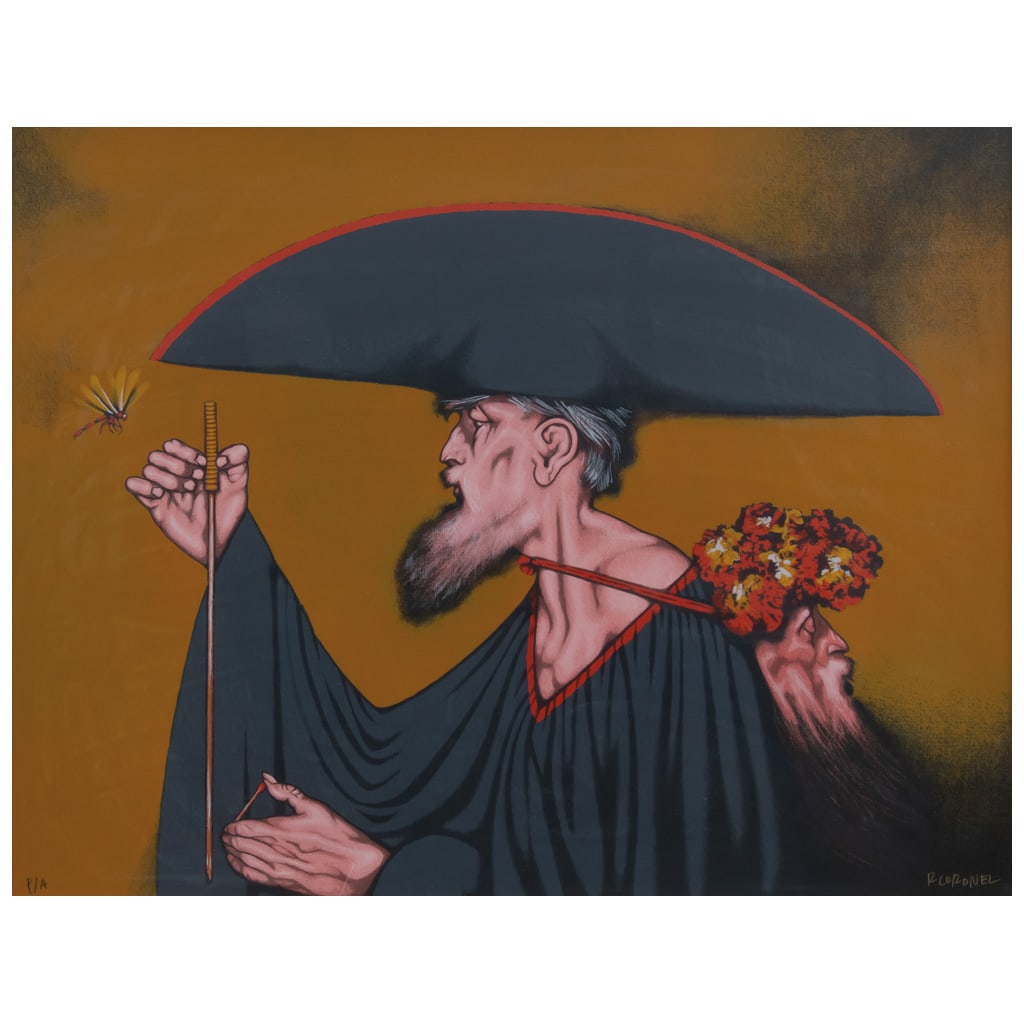 RAFAEL CORONEL. El cuete, 2010. Firmada. Serigrafía P / A. 68 x 88 cm medidas totales (1 of 1)