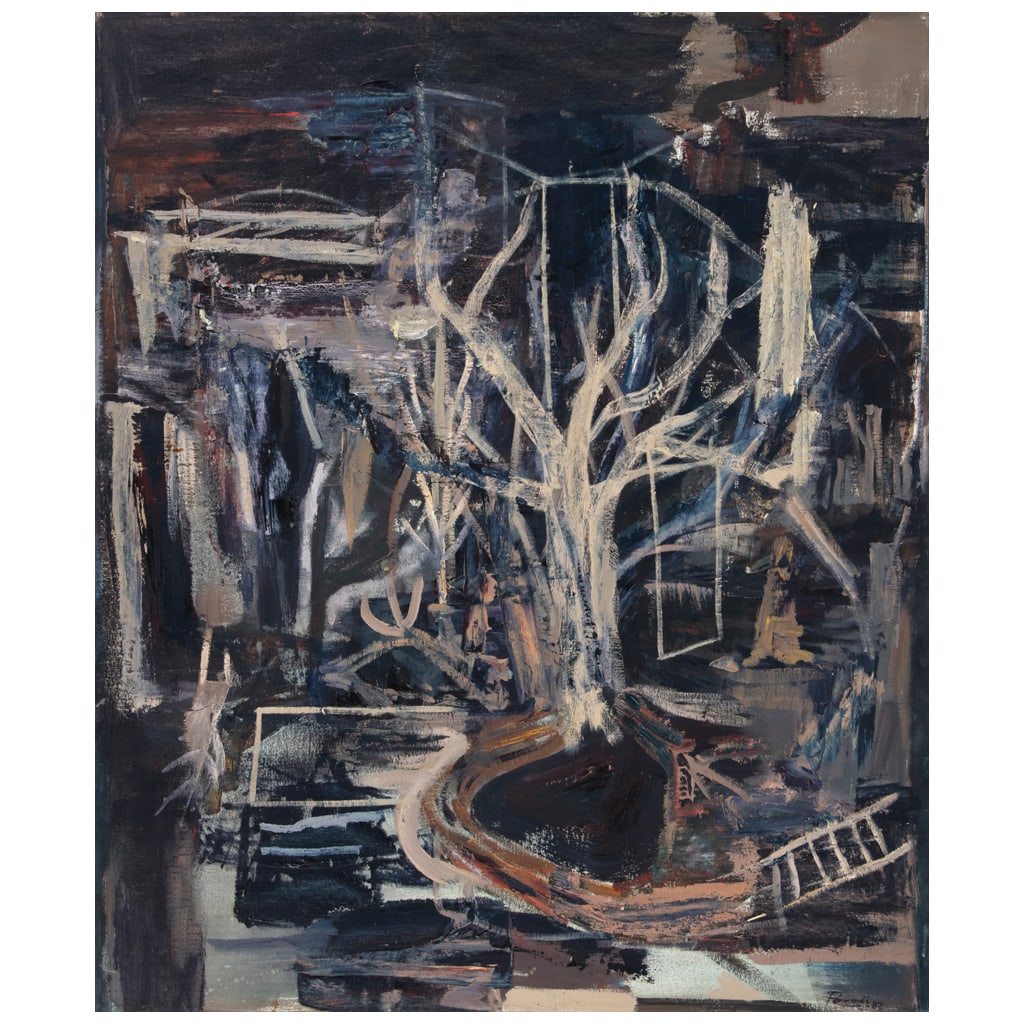 ROBERTO PARODI. El nuevo árbol de la ciencia, 1987. Firmado y fechado 87. Óleo sobre tela. 113 x (1 of 1)