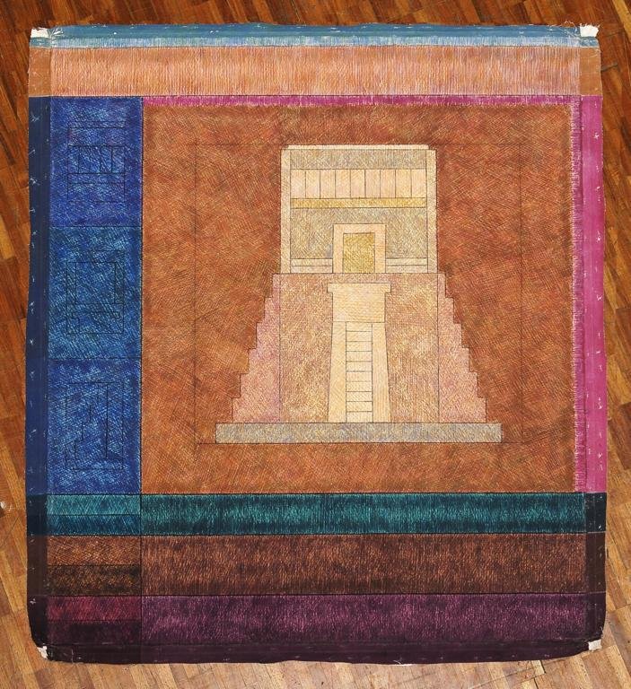 ALEJANDRO PUENTE, Choal, Firmado y fechado 1994 al: ALEJANDRO PUENTE, Choal, Firmado y fechado 1994 al reverso. óleo sobre tela, 122 x 103 cm.