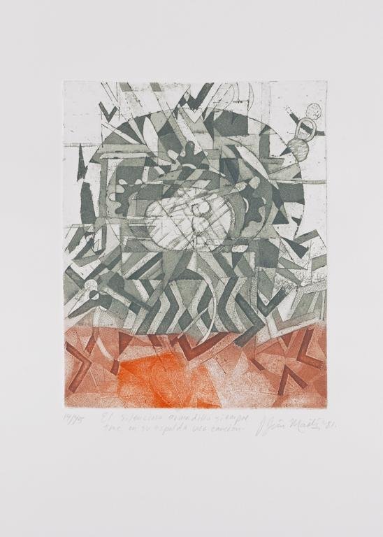 LUIS GRANDA / NUNIK SAURET / ANIBAL / JESÚS MARTÍNEZ.: LUIS GRANDA / NUNIK SAURET / ANIBAL / JESÚS MARTÍNEZ. Huecografí­as Firmados, 9 grabados. 25 x 20 cm cada uno.