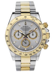 RELOJ ROLEX OYSTER PERPETUAL COSMOGRAPH DAYTONA, CA.: RELOJ ROLEX OYSTER PERPETUAL COSMOGRAPH DAYTONA, CA. 2008. En acero y oro amarillo de 18K. Movimiento: automÃ¡tico.