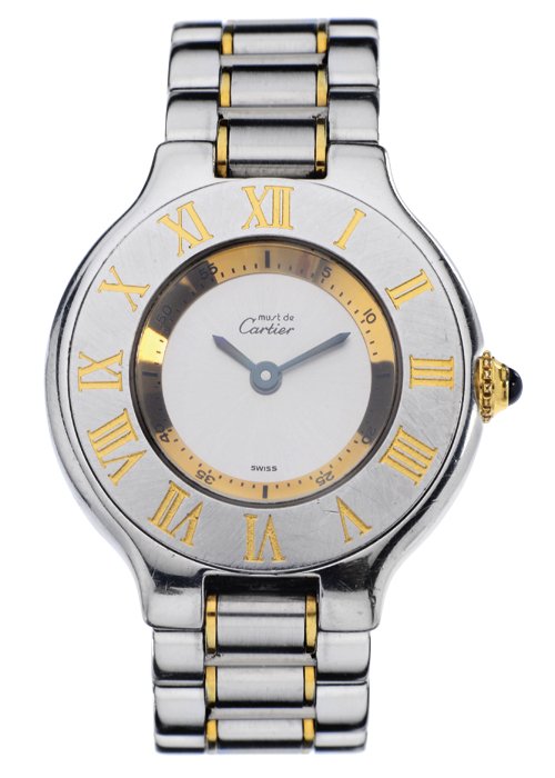 reloj cartier siglo 21 oro acero