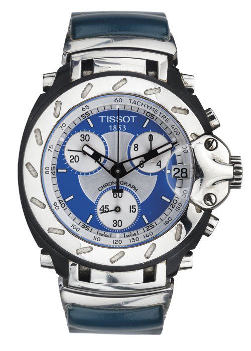 RELOJ TISSOT T-RACE. En acero y correa de caucho.: RELOJ TISSOT T-RACE. En acero y correa de caucho. Movimiento: cuarzo.