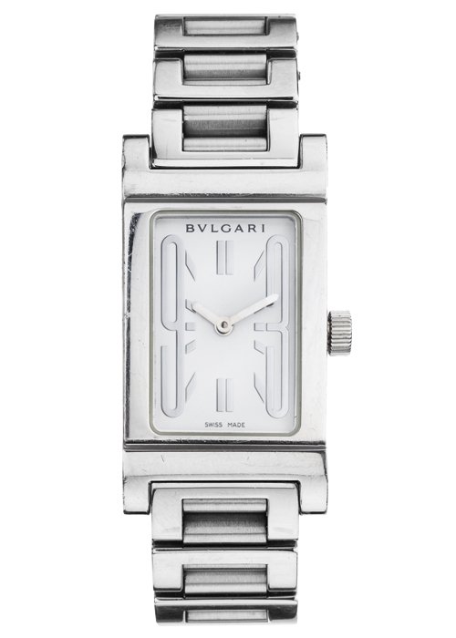 RELOJ BVLGARI RETTANGOLO. En acero. Movimiento: cuarzo.: RELOJ BVLGARI RETTANGOLO. En acero. Movimiento: cuarzo.
