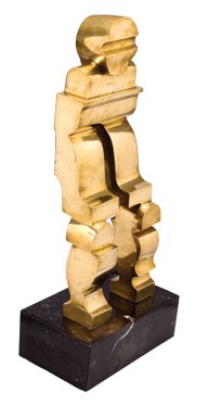 ARNOLD BELKIN, Golem, 1976, Sin firma. Escultura en: ARNOLD BELKIN, Golem, 1976, Sin firma. Escultura en bronce con base de mÃ¡rmol, pieza Ãºnica. 57 x 20 x 12 cm