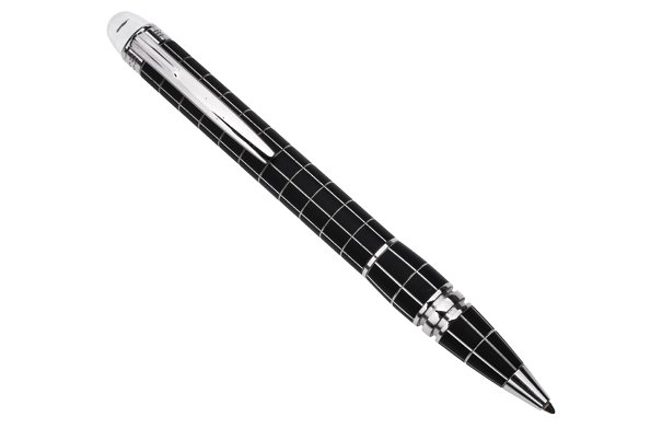 BOLÃGRAFO MONTBLANC STARWALKER SERIE IF2703494. En: BOLÃGRAFO MONTBLANC STARWALKER SERIE IF2703494. En caucho negro y acero. Cuenta con estuche original.