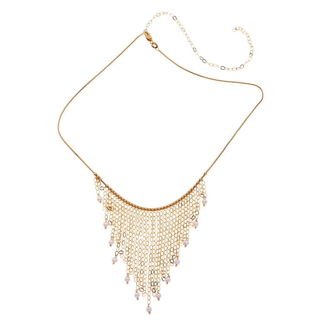 GARGANTILLA CON PERLAS Y DOS COLLARES EN ORO AMARILLO (1 of 1)