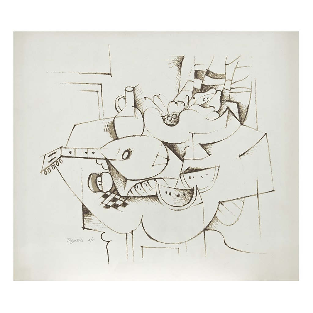 ROMEO TABUENA, Homenaje a Picasso, Firmada, LitografÃ­a (1 of 1)