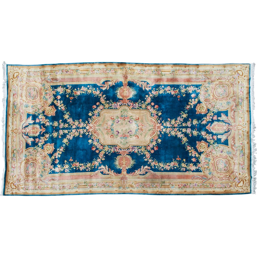 ALFOMBRA CHINA, SIGLO XX. Tejido elaborado en algodÃ³n. (1 of 1)