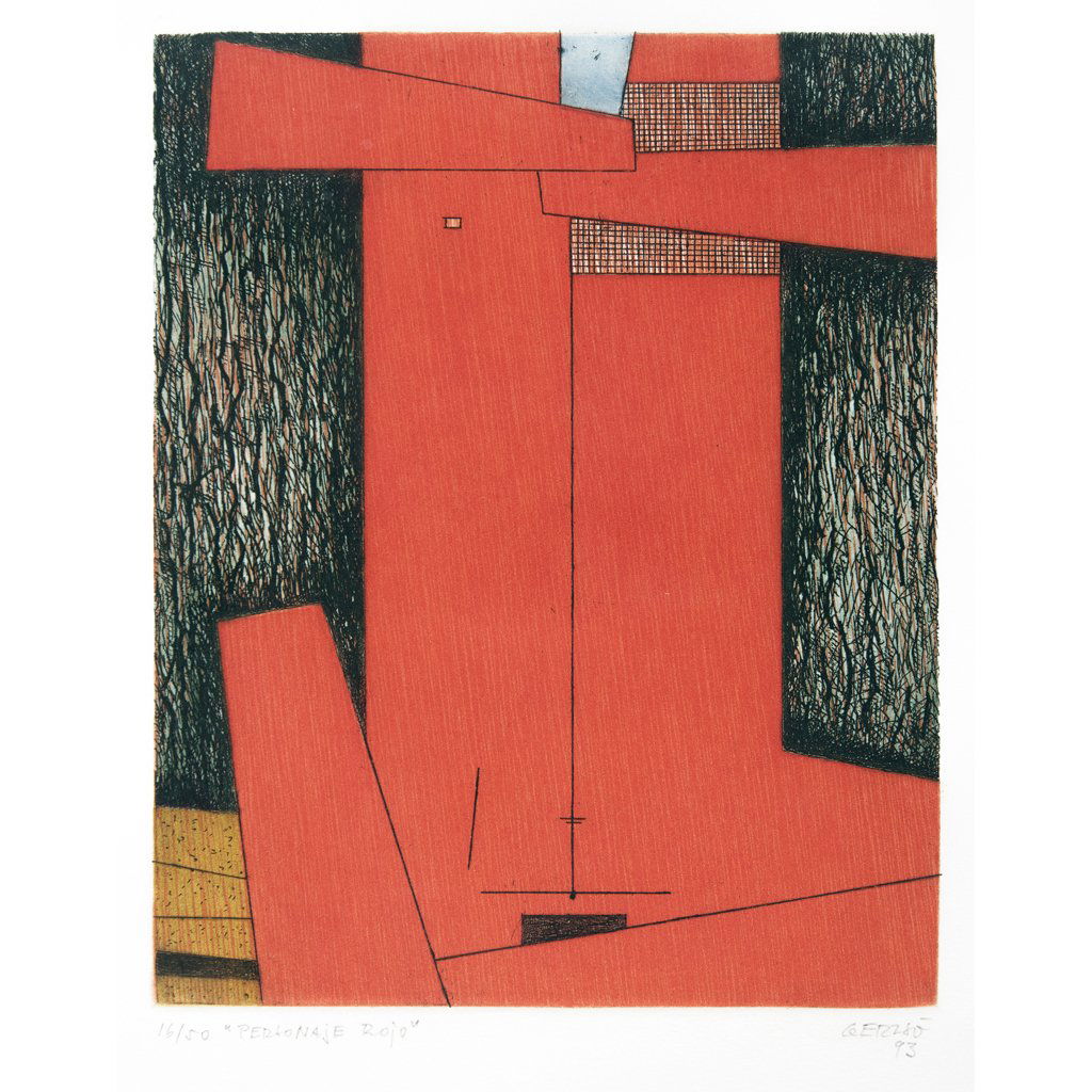 GUNTHER GERZSO, Personaje rojo, Signed and Dated 93, (1 of 1)