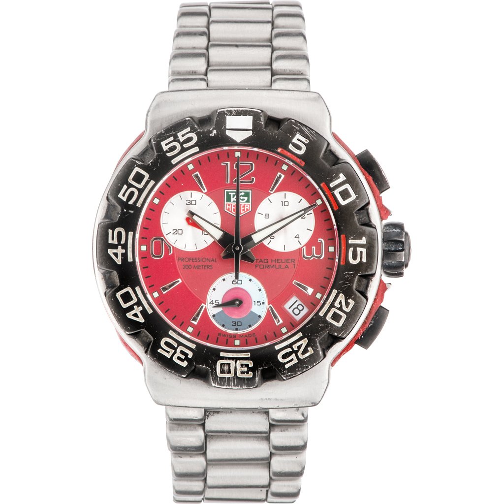 A TAG HEUER FORMULA 1 WATCH  STEEL CASE AND BRACELET. (1 of 1)