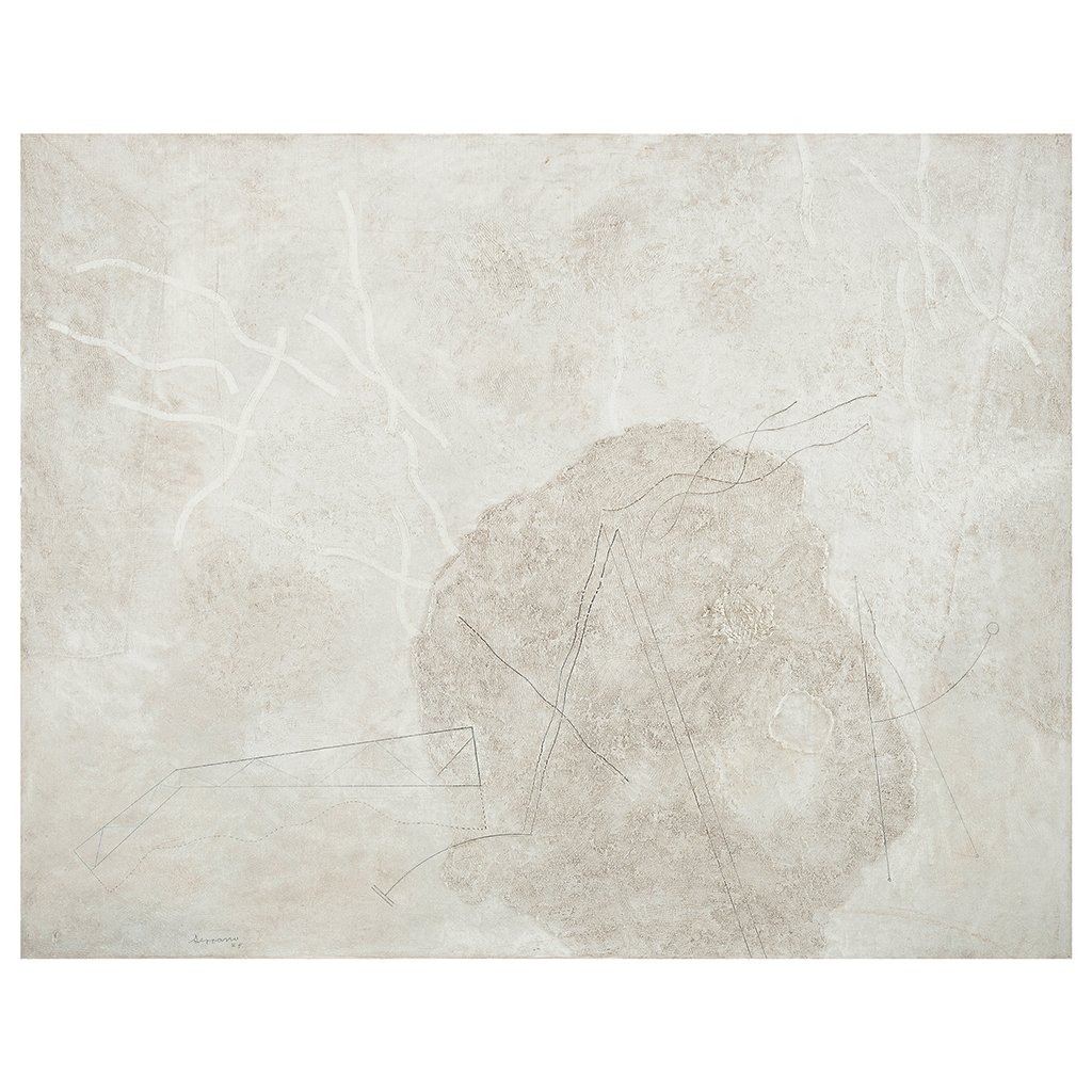 JOSe LUIS SERRANO, En blanco No.9, Signed and dated 74,: JOSe LUIS SERRANO, En blanco No.9, Signed and dated 74, Oil on canvas, 70 x 90 cm / 27.5 x 35.4 inches