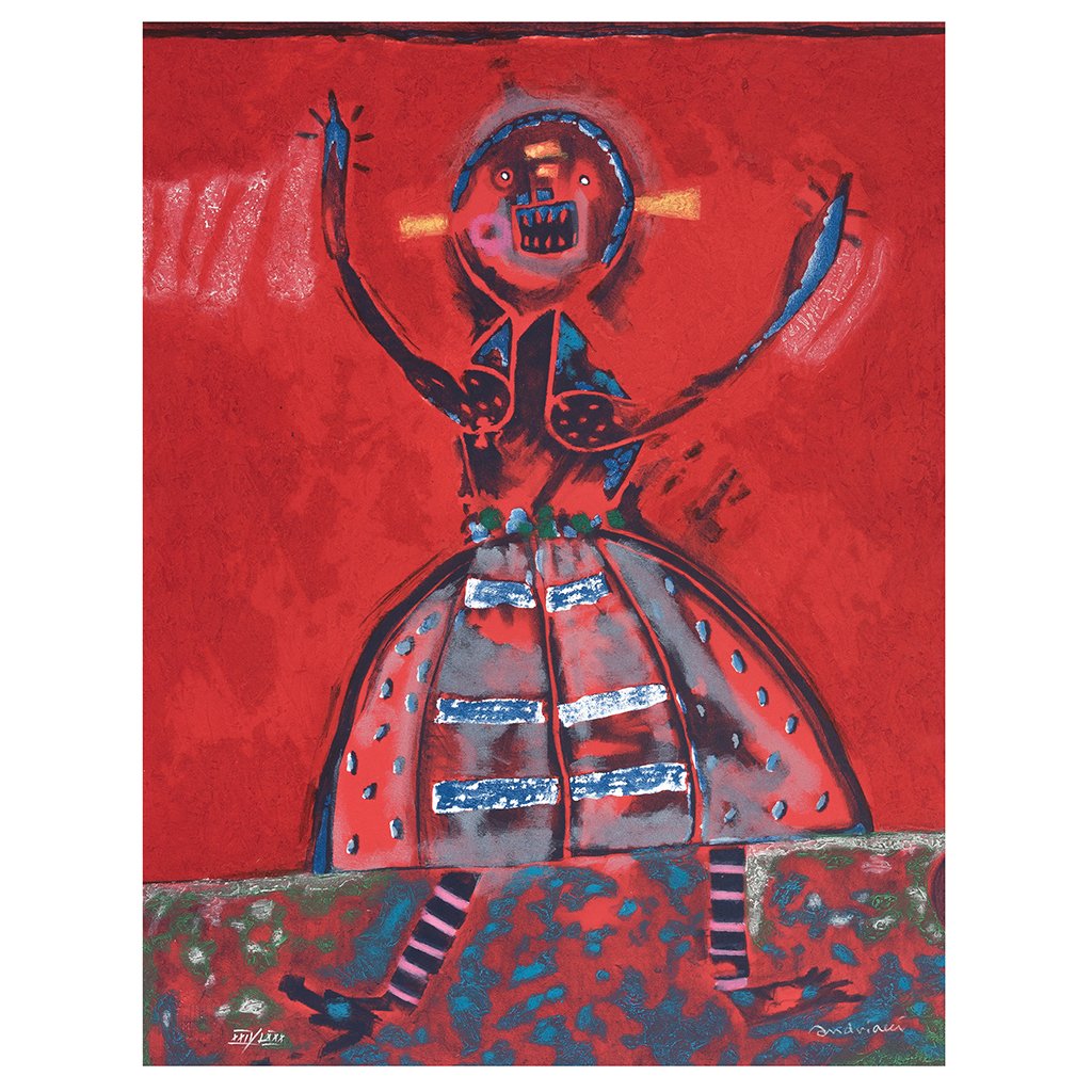 FERNANDO ANDRIACCI, Mujer en grito, Signed, Litograph (1 of 1)