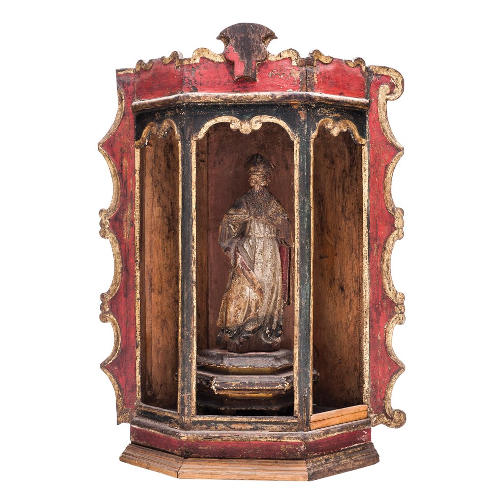 SAINT AGUSTINE. MEXICO, EARLY 20th CENTURY. Gilded and (1 of 1)