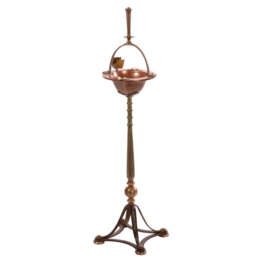 Married metals floor ashtray. Made in Taxco, Guerrero. (1 of 1)