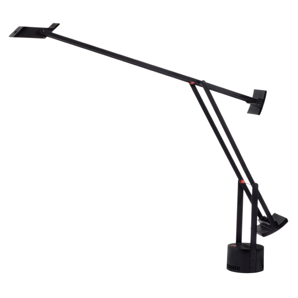 Richard Sapper for Artemide. Italy. 1972. Aluminum and: Richard Sapper for Artemide. Italy. 1972. Aluminum and black polycarbonate Tizio table lamp. For 1 light bulb.